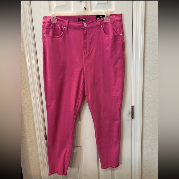 Fashion Nova Denim - Fashion Nova Pink Skinny Jeans Vibrant Style